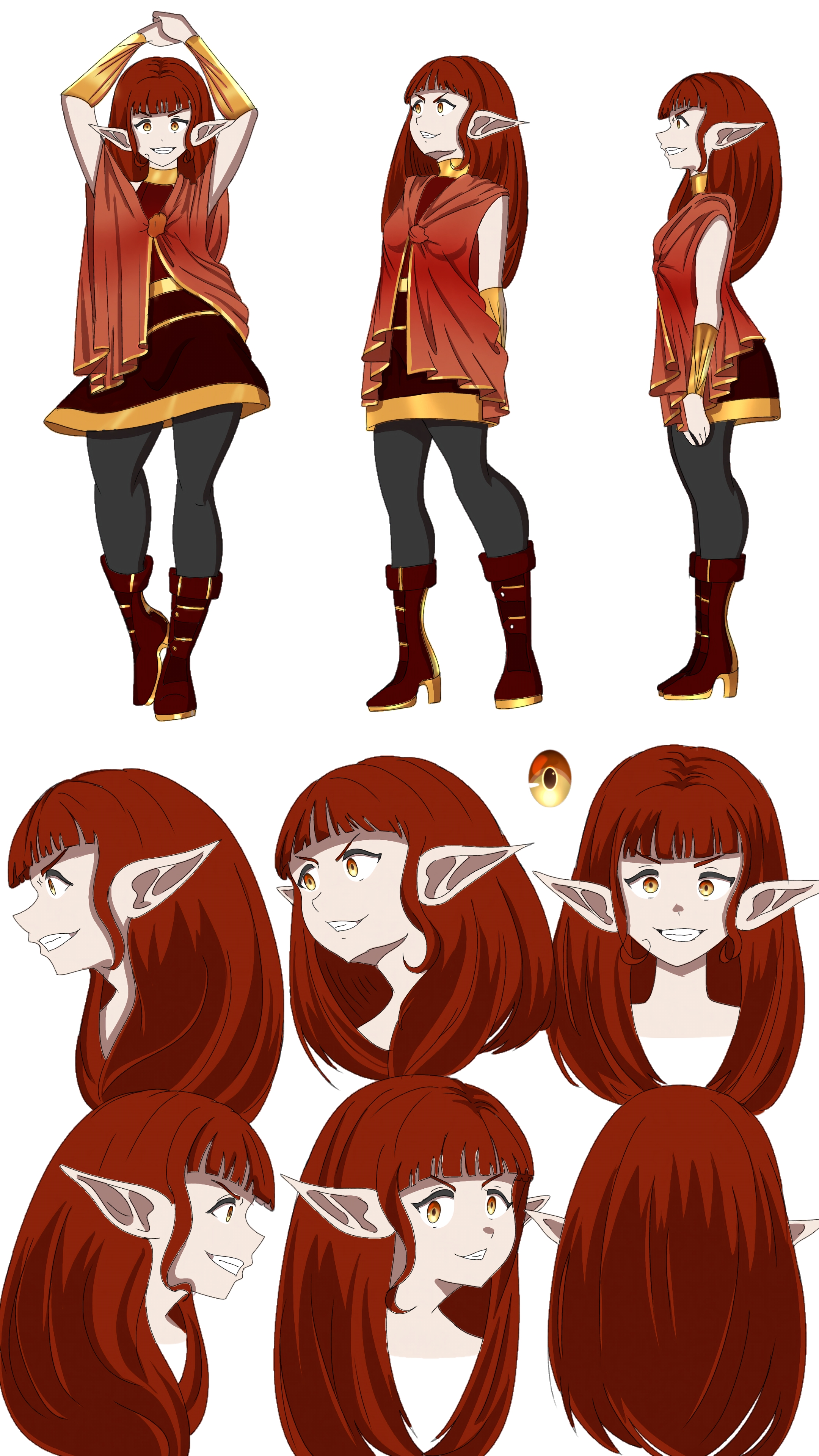Crimson Elf — Full Design Sheet